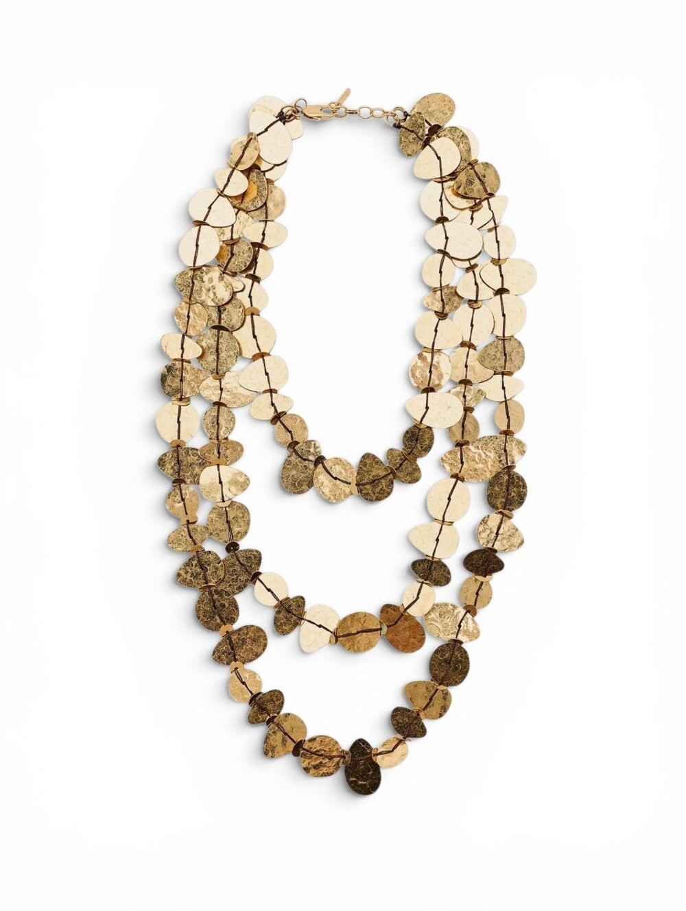 ZARA Metal Plate Waterfall Necklace